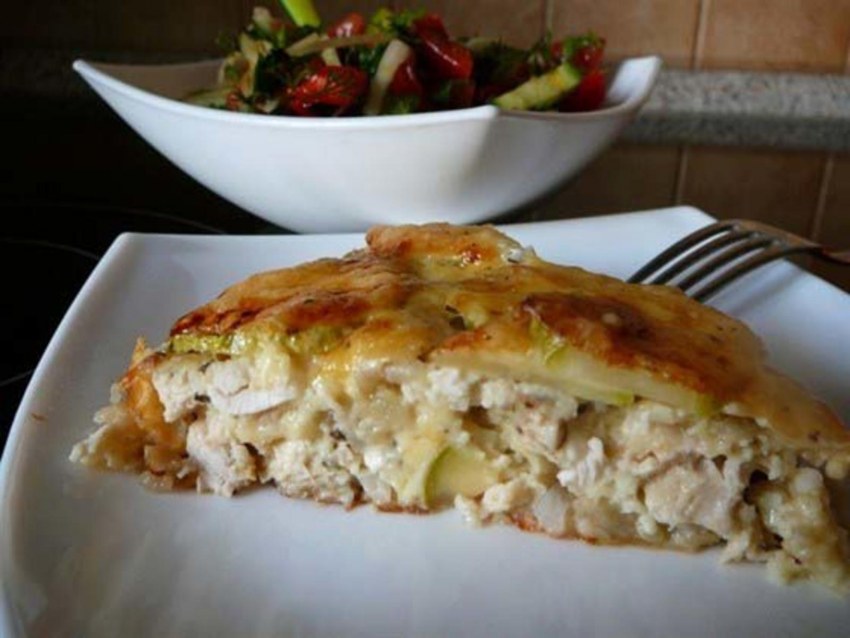 Запеканка из филе курицы
