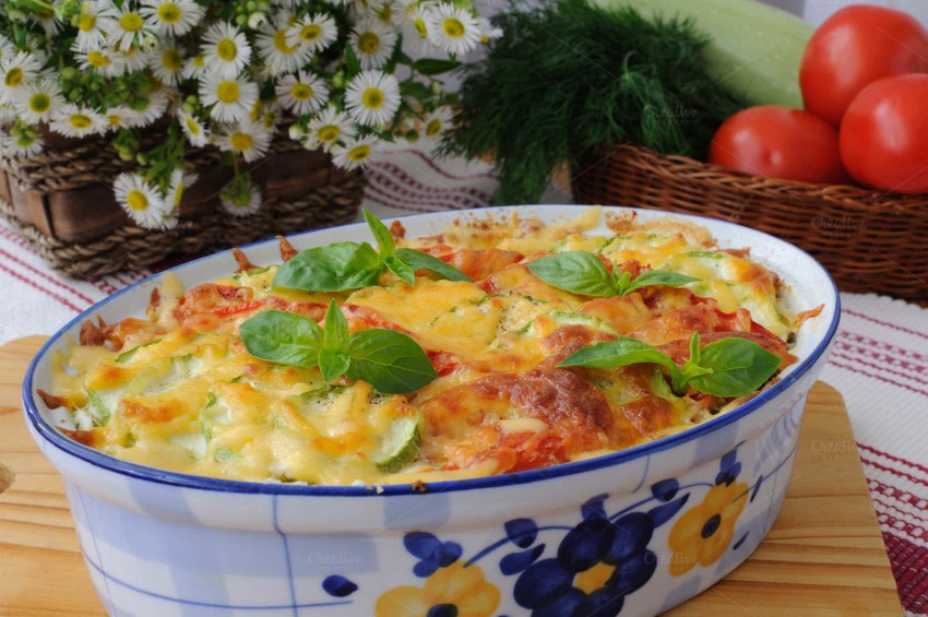 Запеканка с брокколи и курицей в духовке