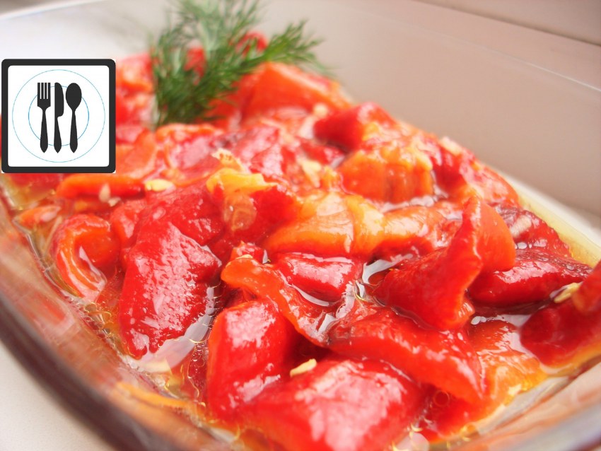 Закуска из печеного перца