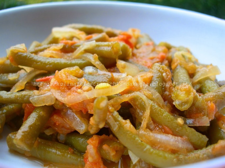 Стручковая фасоль по-корейски из замороженной