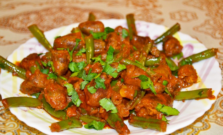 Сердечки с фасолью стручковой