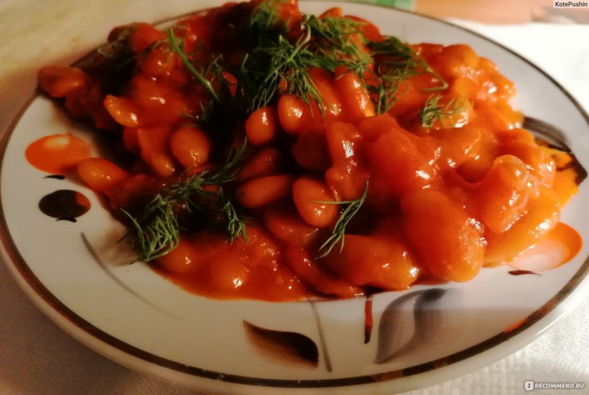 Овощное карри с стручковая фасоль