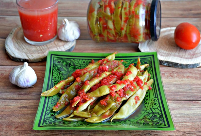 Стручковая фасоль с морковью