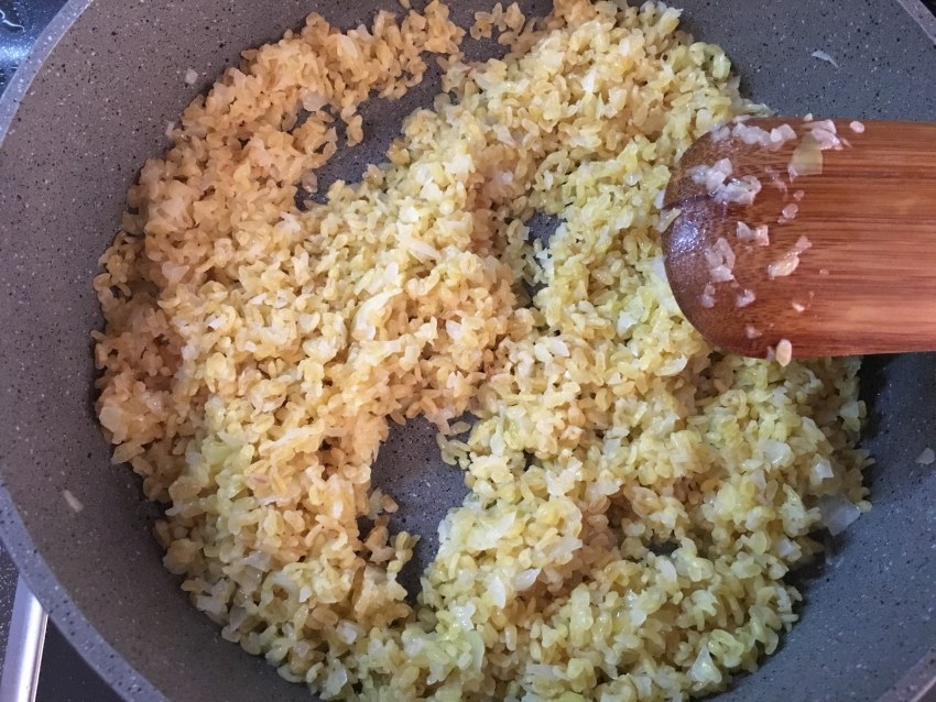 Булгур с капустой и морковью