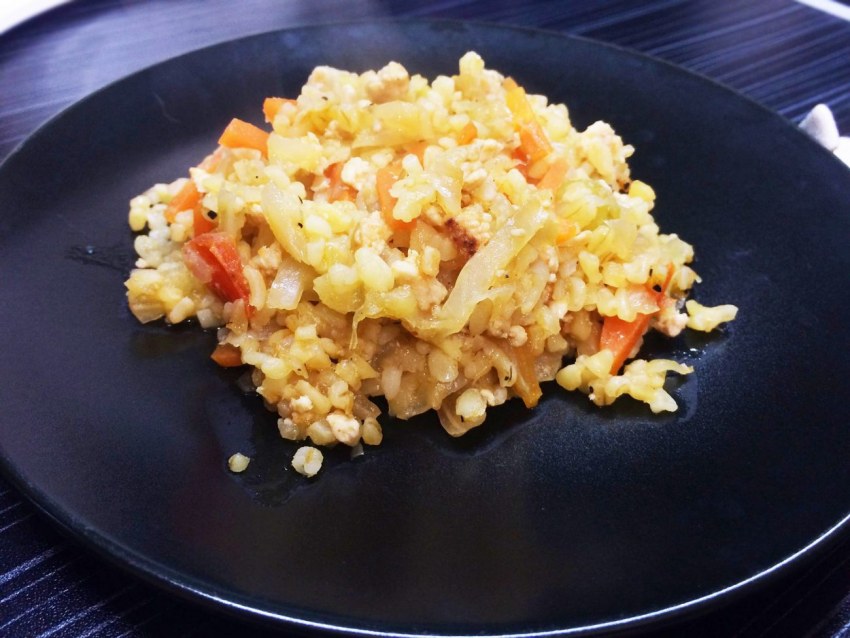 Булгур с овощами и курицей в мультиварке