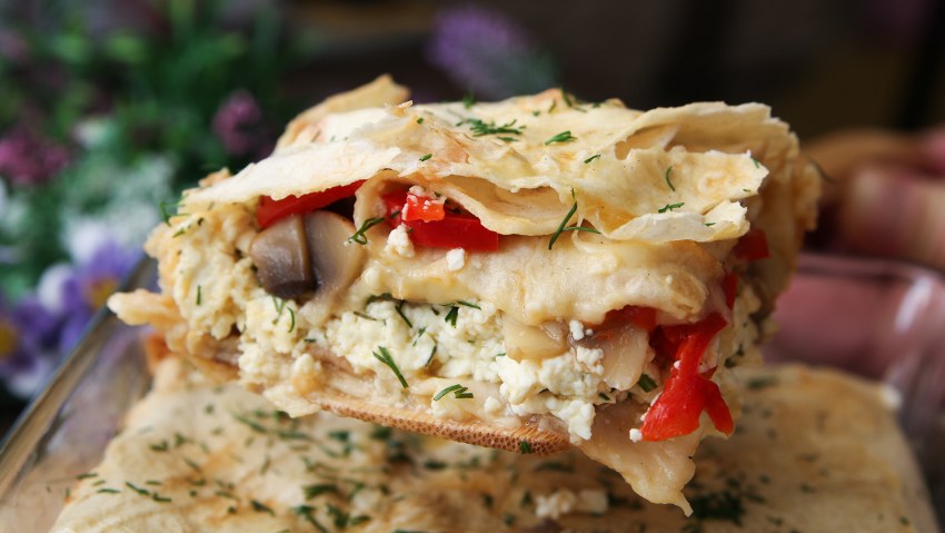 Закуски из лаваша