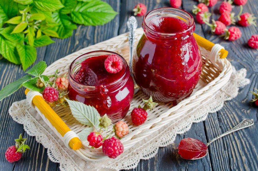Варенье из малины с лимоном