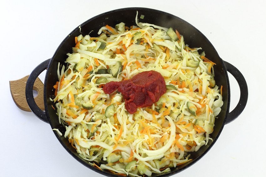 Тушеная капуста с говядиной