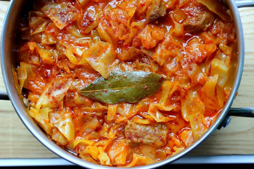 Тушёная капуста с картошкой