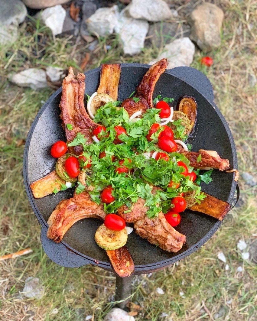 Садж с мясом