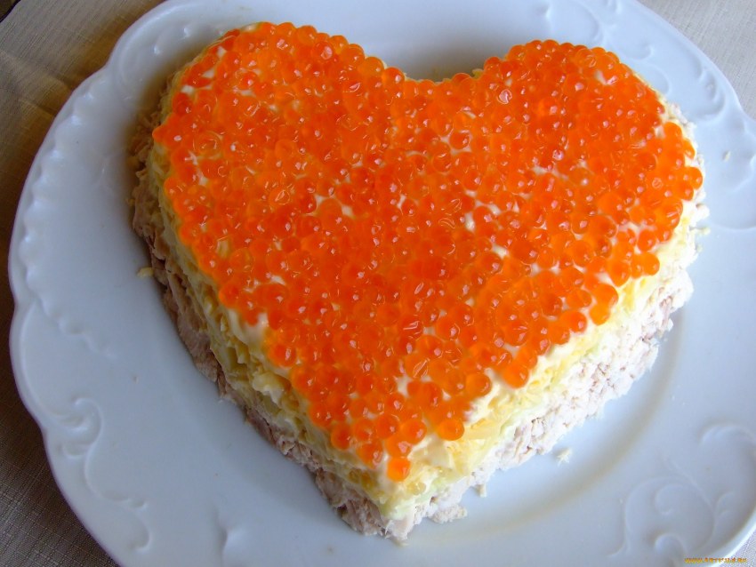 Салат сердце