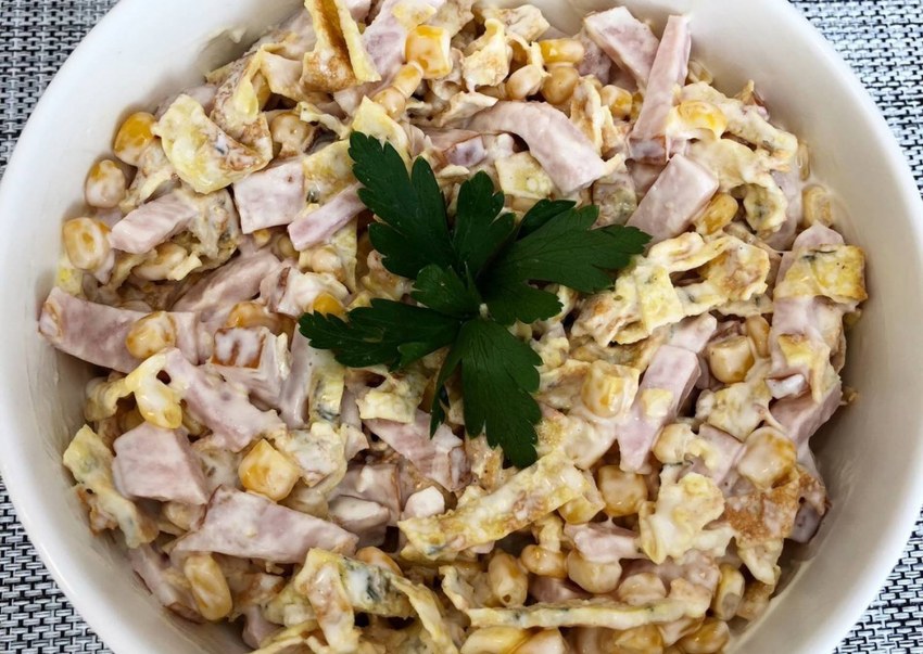 Обжорка с корейской морковкой и курицей