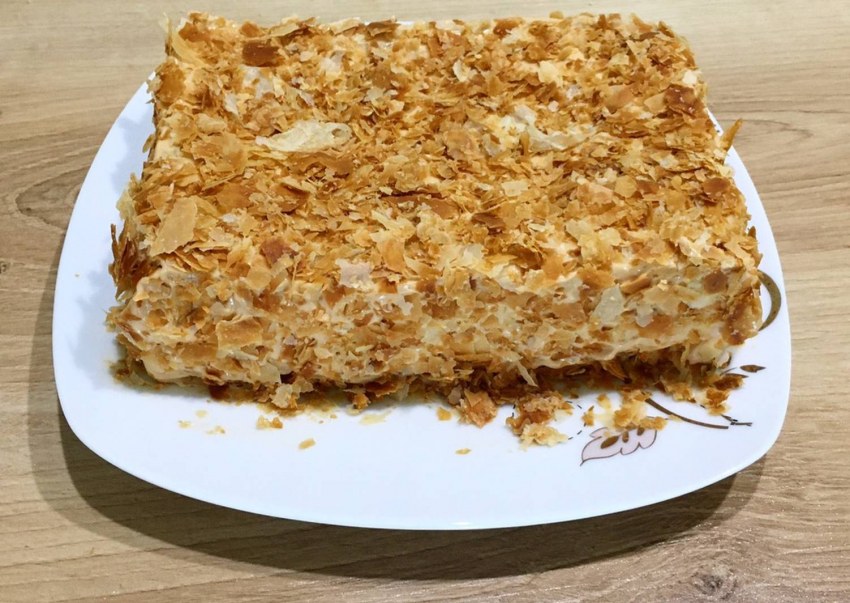 Торт слоями со сгущенкой