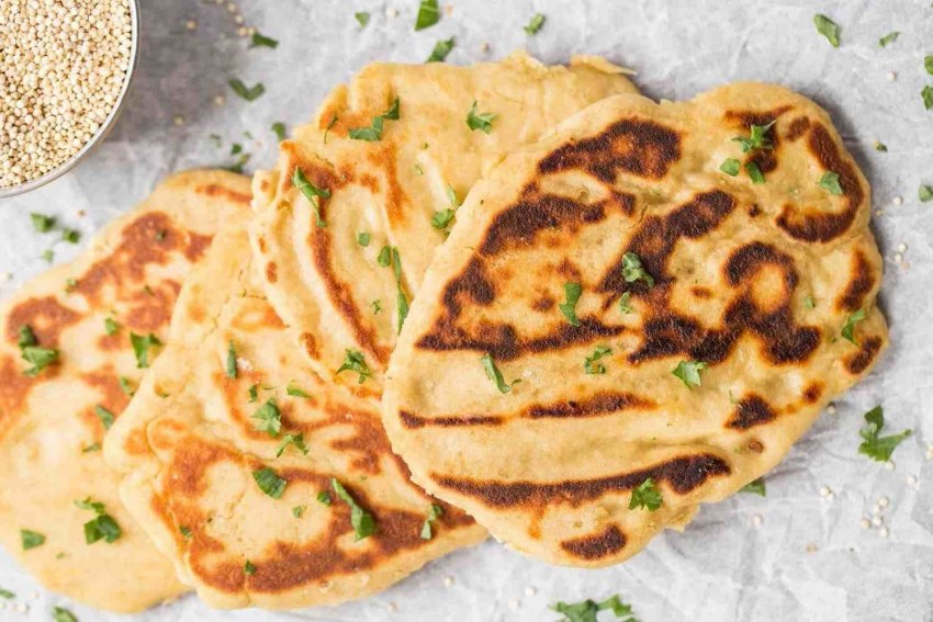 Лепешка на гриле с начинкой