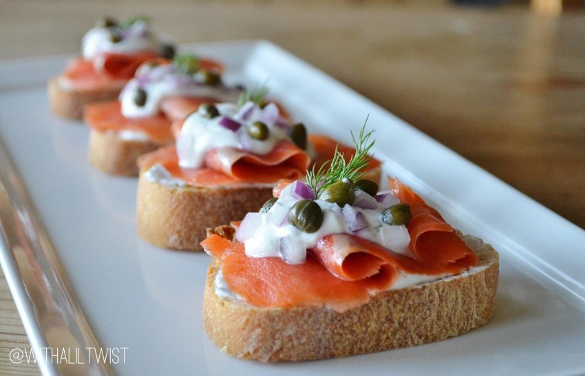 Брускетта Salmon