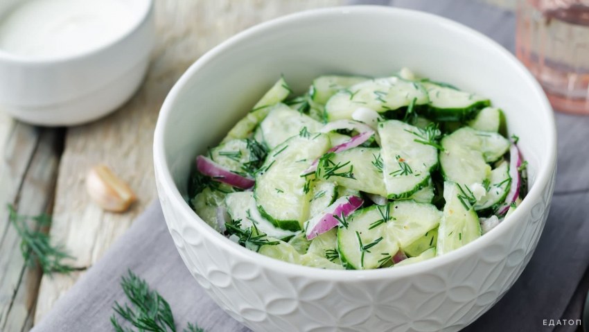 Салат картофельный с редькой