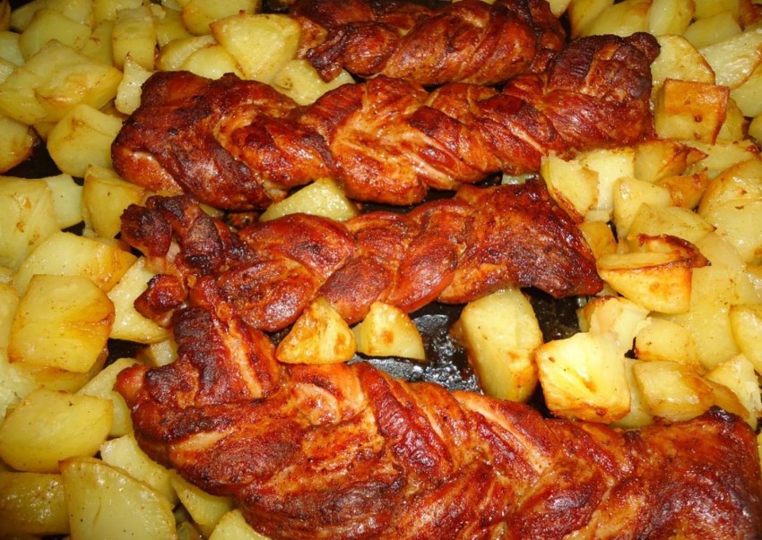 Косичка с мясом