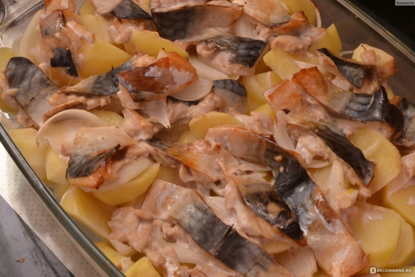Жареная рыба скумбрия