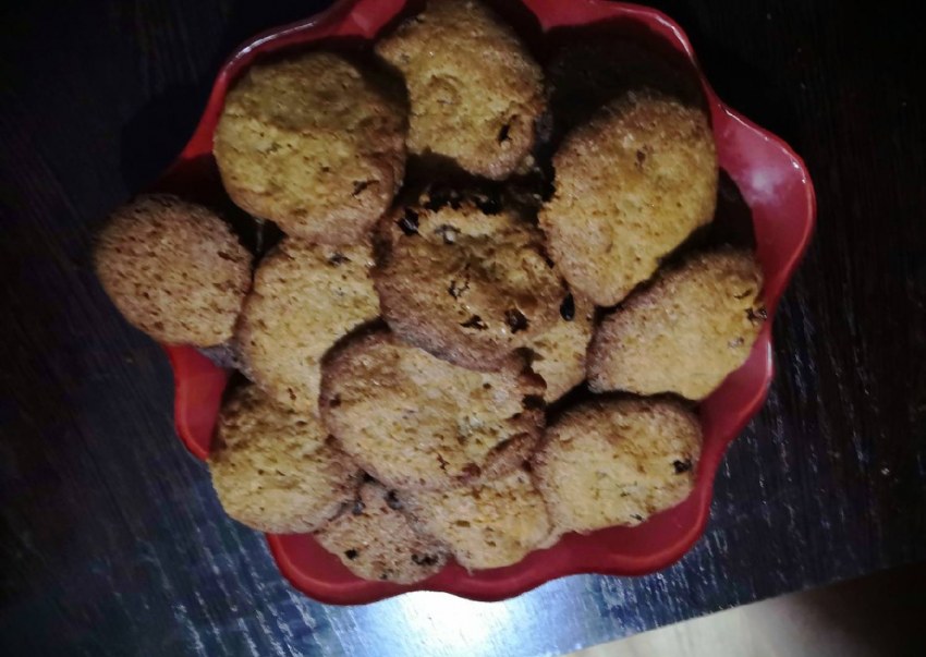 Овсяное печенье с шоколадом