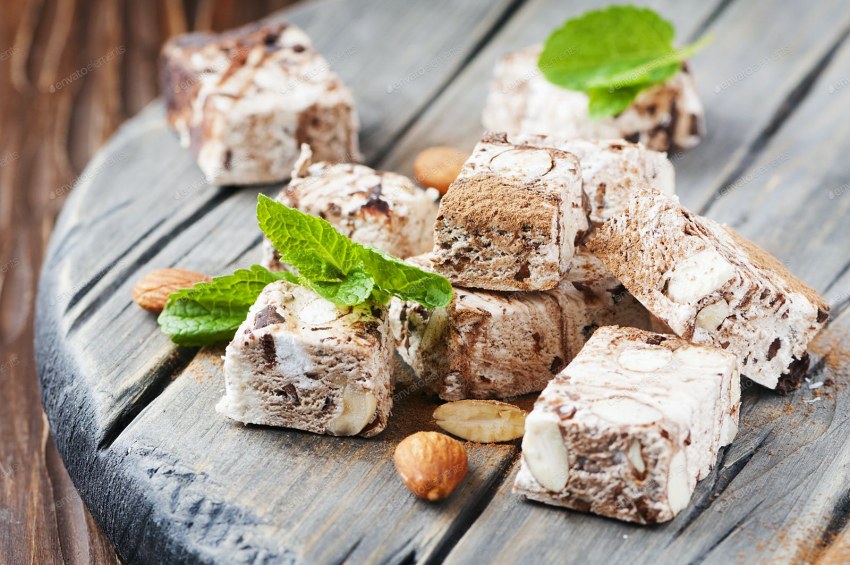 Турецкая нуга с орехами