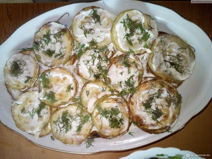 Кабачки с чесноком