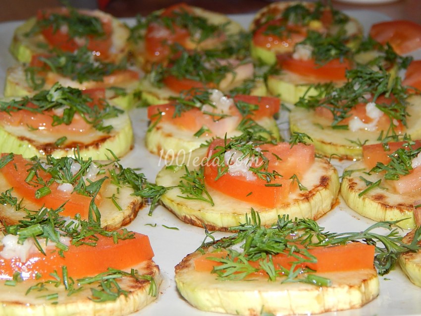 Жареные кабачки с чесноком