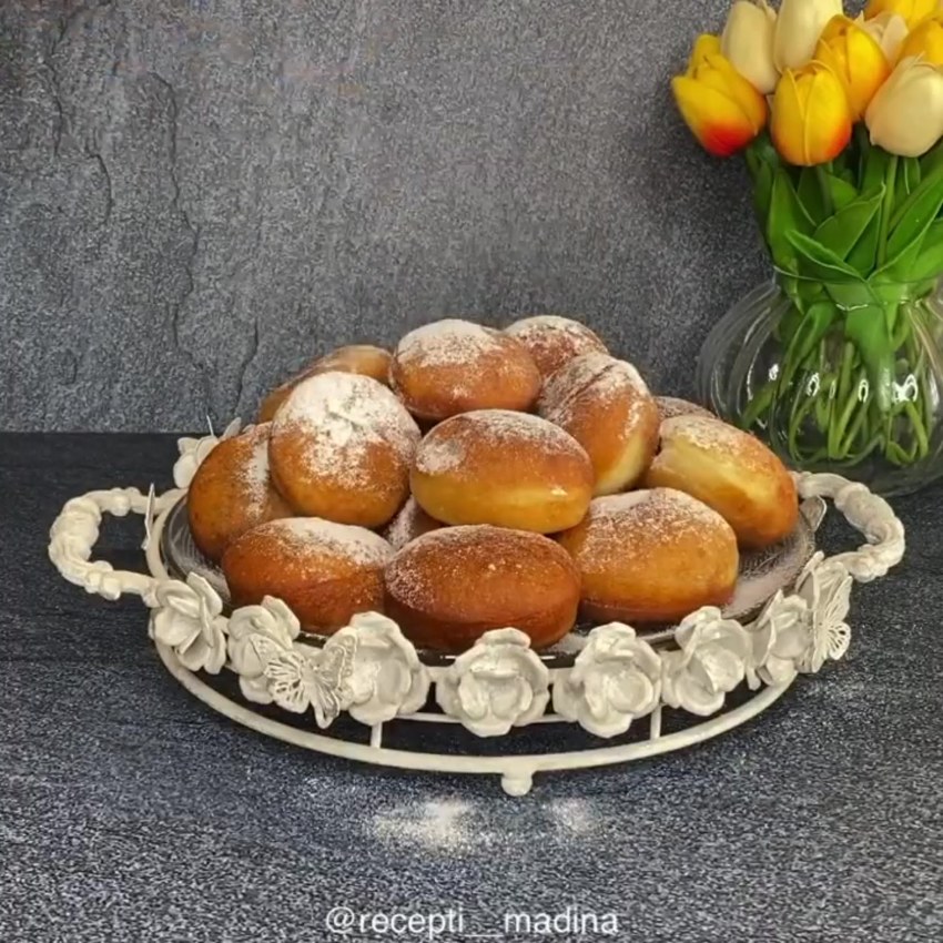Берлинские пончики без дырки