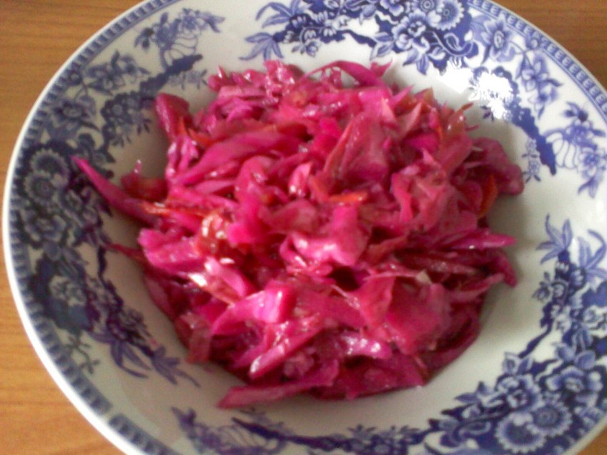 Капуста японская красная