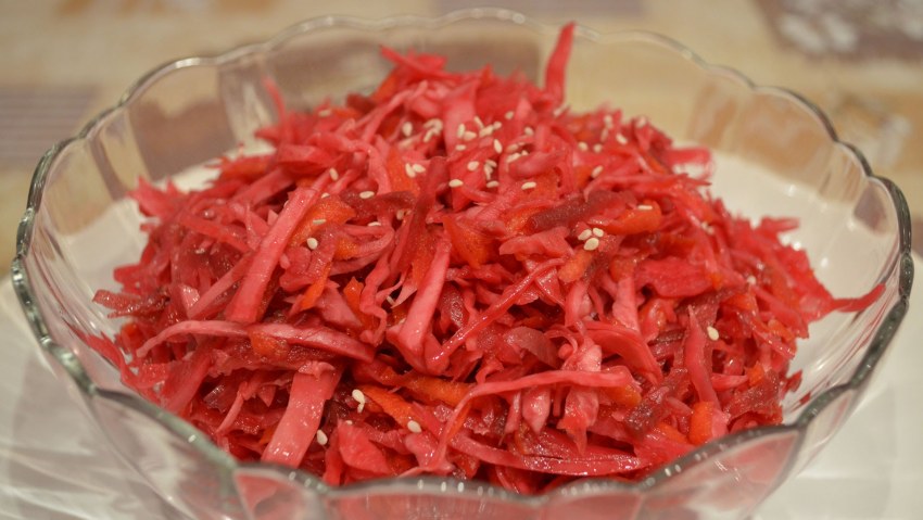 Морковь и капуста краснокочанной