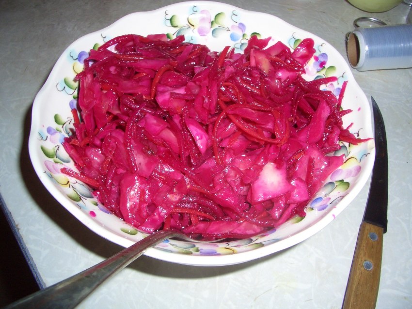 Маринованная краснокочанная капуста быстрого приготовления