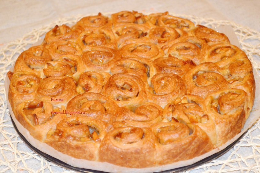 Слоёные завитушки с начинкой