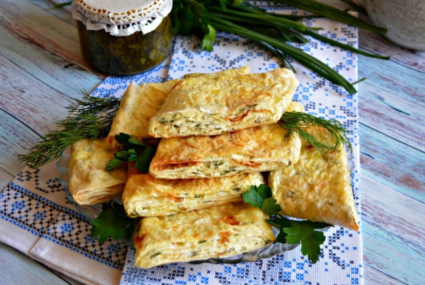 Брынза с зеленью