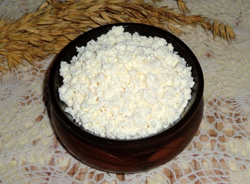 Домашний творог круглый
