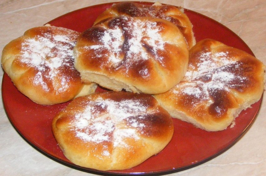 Яблочный пирог в разрезе