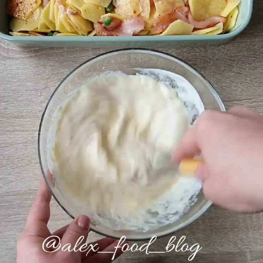 Запеканка из бобовых и картофеля