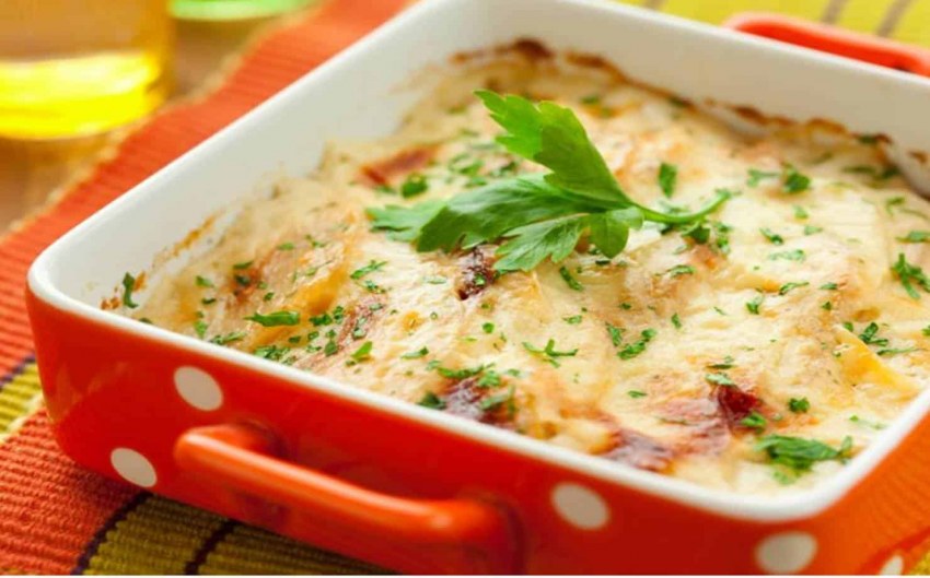 Картофельная запеканка без мяса