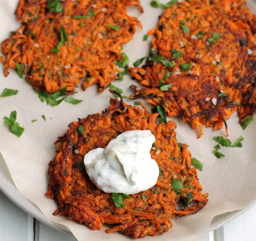 Морковные оладьи