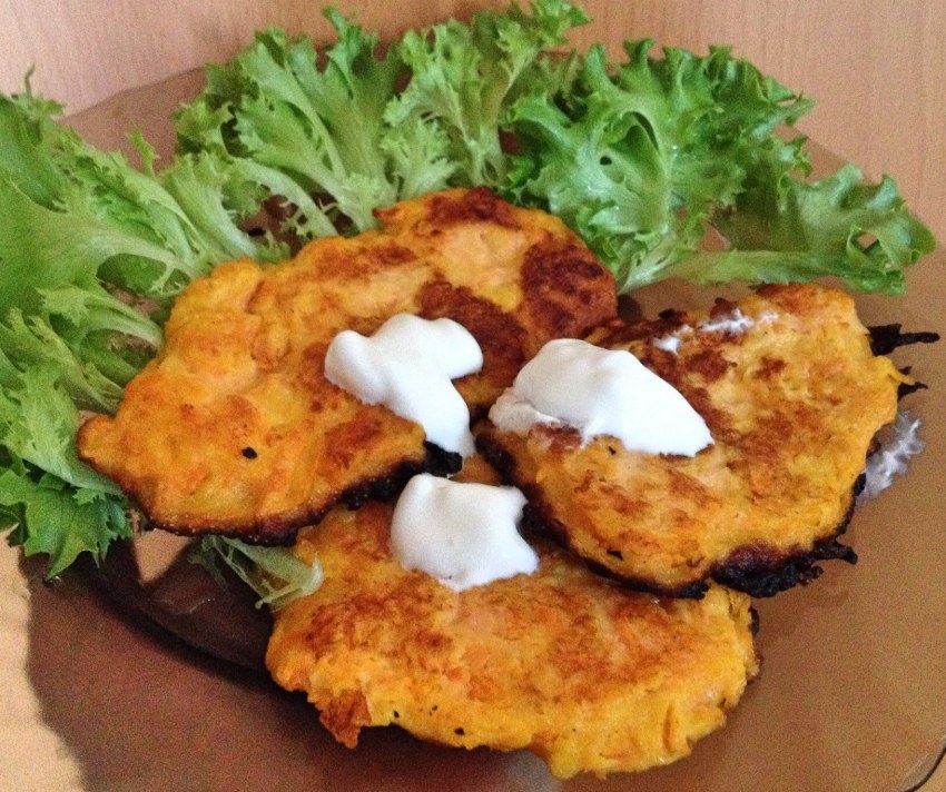 Кабачково-морковные оладьи