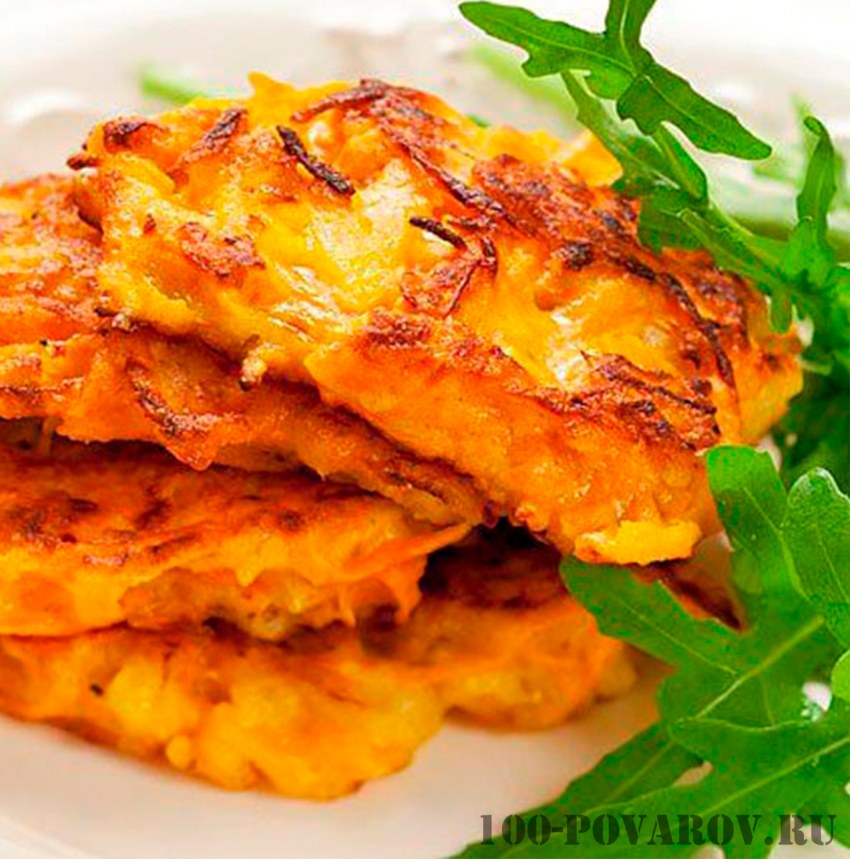 Морковные оладьи