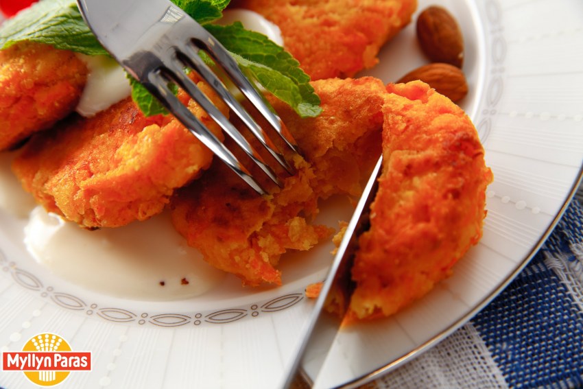 Оладьи из моркови