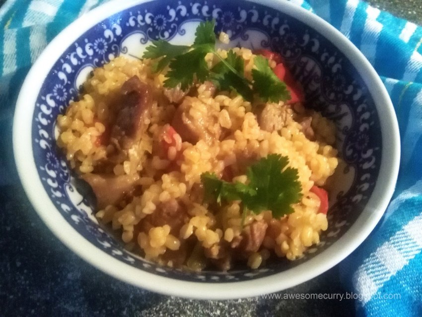 Булгур с макаронами