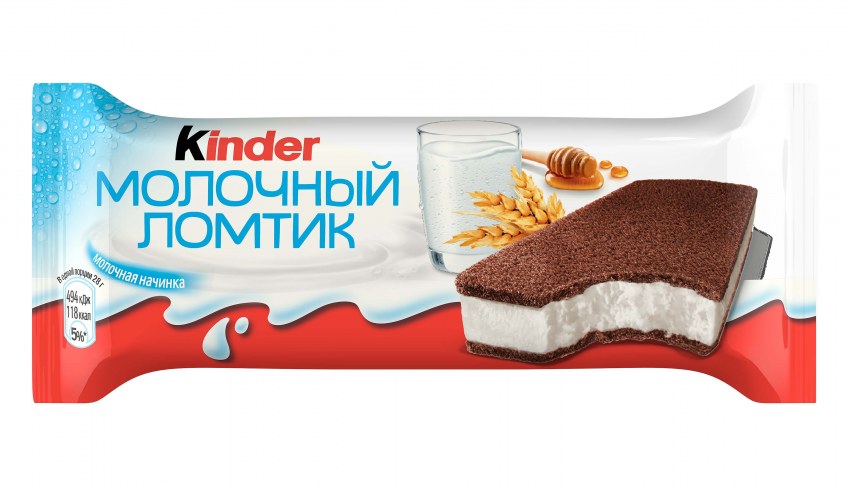 Киндер молочный ломтик калорийность