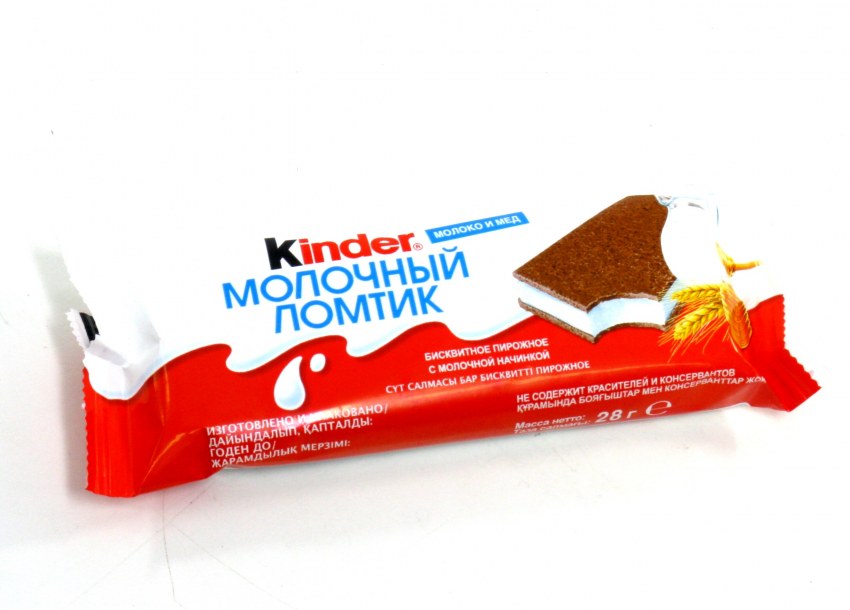 Киндер молочный ломтик 28гр.