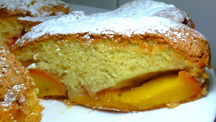 Пирог персиковое наслаждение