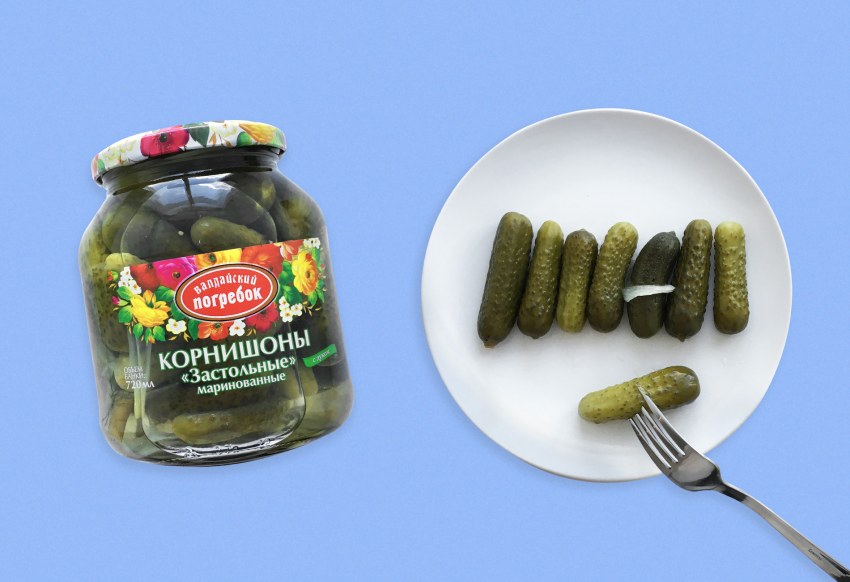 Красная цена огурцы маринованные 720мл