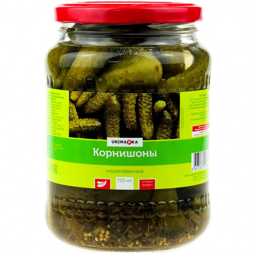 Корнишоны kuhne пикантные 530г