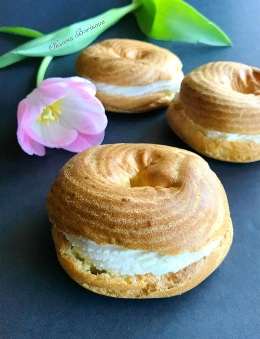 Колечки с заварным кремом