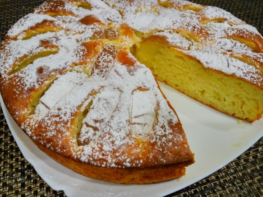 Творожная шарлотка