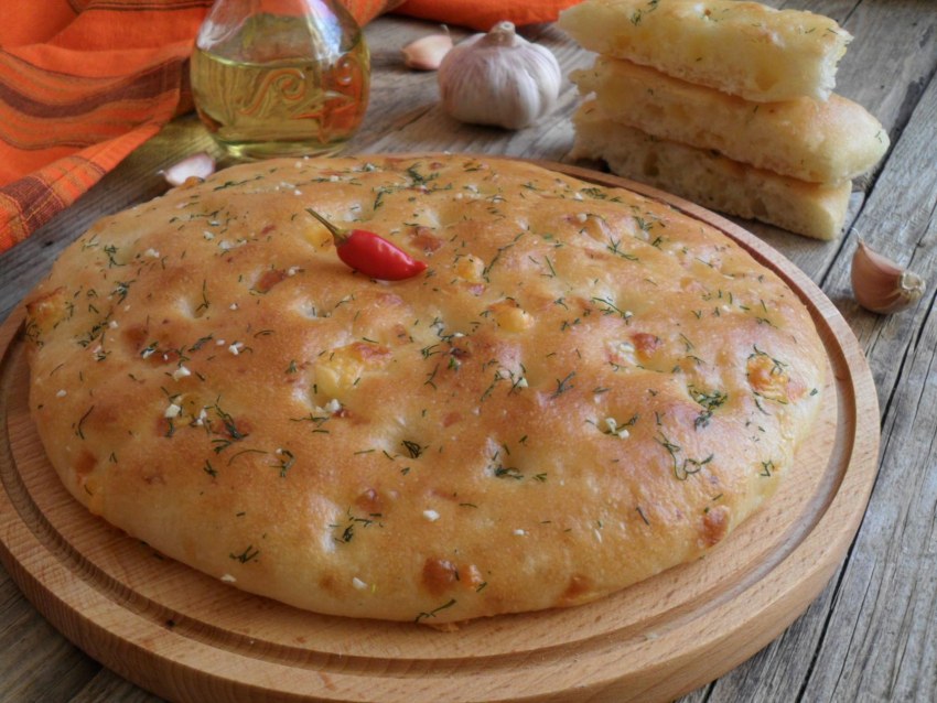 Фокачча с чесночным маслом