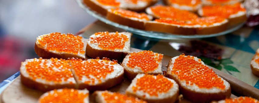 Икра щуки в ресторане